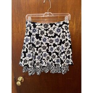 Kate Spade Womens Skirt The Rules Black Floral Mini Skirt Size 4